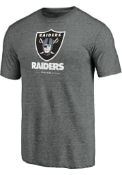 Las Vegas Raiders Grey Sport Drop Short Sleeve Fashion T Shirt