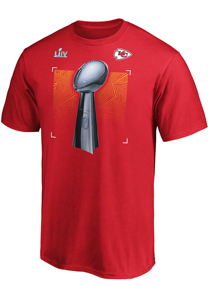 Kansas City Chiefs Red Super Bowl LIV Champions Parade Collection Short Sleeve T Shirt