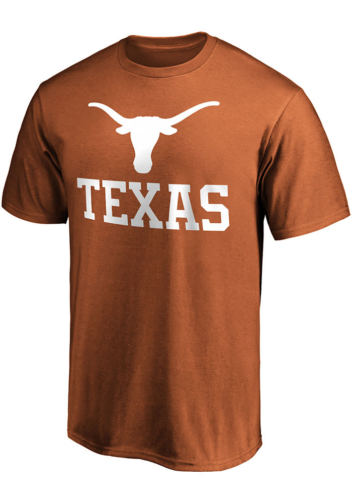 Texas Longhorns BURNTORANGE Team Lockup Short Sleeve T Shirt