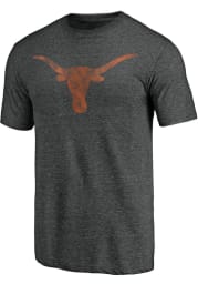 Texas Longhorns Charcoal Classical Primary Short Sleeve Fashion T Shirt