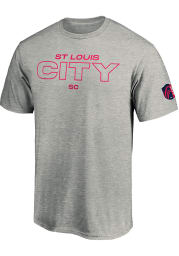 Saint Louis FC Grey City Short Sleeve T Shirt