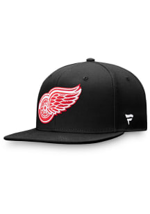 Detroit Red Wings Mens Black Core Fitted Hat