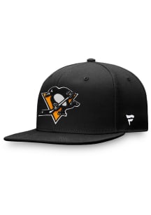 Pittsburgh Penguins Mens Black Core Fitted Hat