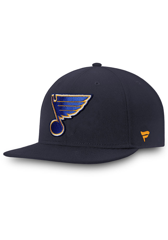 Men's Navy St. Louis Blues Core Primary Logo Fitted Hat - Navy