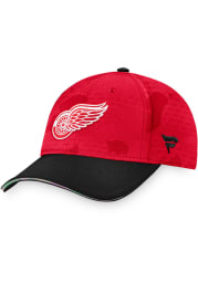 Detroit Red Wings Mens Red Authentic Pro Locker Room Flex Hat