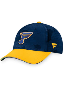 St Louis Blues Mens Navy Blue Authentic Pro Locker Room Flex Hat
