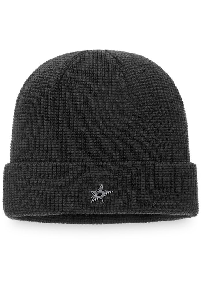 Dallas Stars Black Black Ice Beanie Cuff Mens Knit Hat