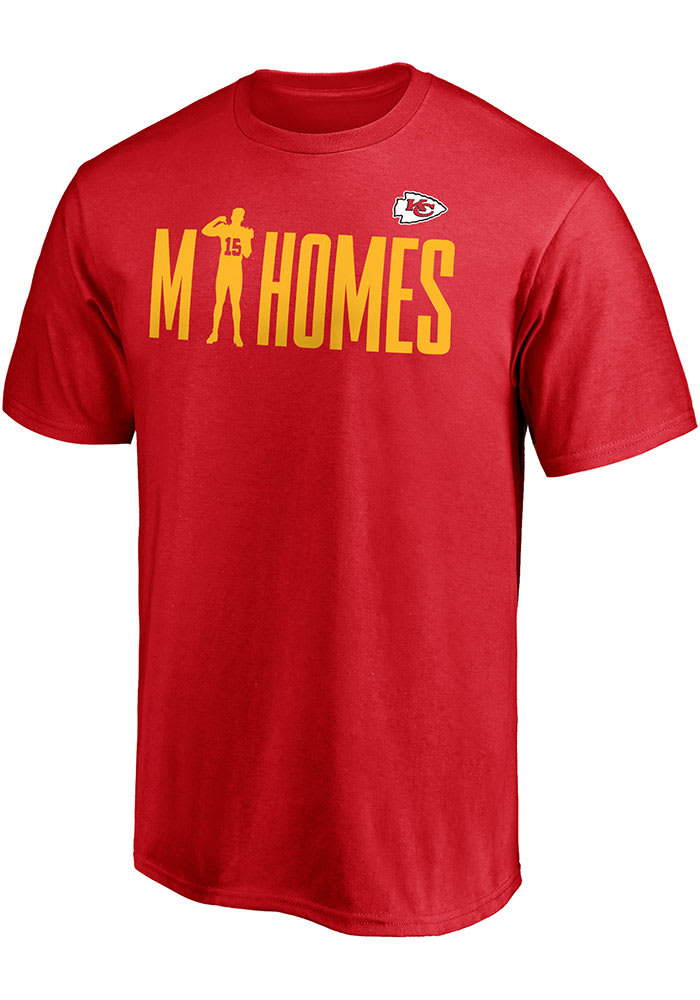 Patrick Mahomes Kansas City Chiefs Red Checkdown Short Sleeve Player T Shirt