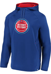Detroit Pistons Mens Blue Embossed Defender Hood