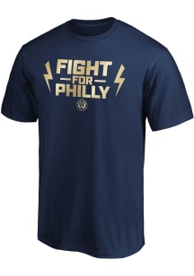 Philadelphia Union Navy Blue Team Slogan Postseason Participant Short Sleeve T Shirt