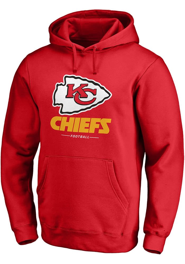 Kansas City Chiefs Mens Red Sport Drop Hoodie - 17283046
