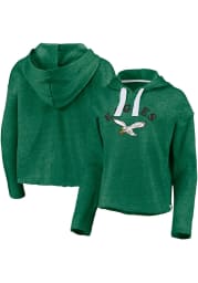 Philadelphia Eagles Womens Kelly Green Sport Resort Hooded Sweatshirt