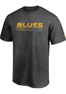 St Louis Blues Charcoal Pro Prime Short Sleeve T Shirt