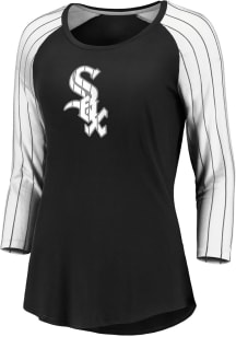 Chicago White Sox Womens Black Iconic LS Tee
