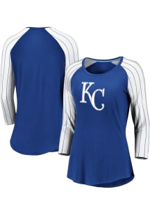 Kansas City Royals Womens Blue Iconic LS Tee
