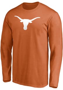 Texas Longhorns Burnt Orange Primary Logo Long Sleeve T Shirt
