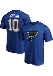 Brayden Schenn St Louis Blues Blue Authentic Stack Short Sleeve Player T Shirt
