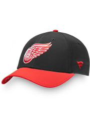 Detroit Red Wings Mens Black 2019 NHL Draft Structured Flex Hat