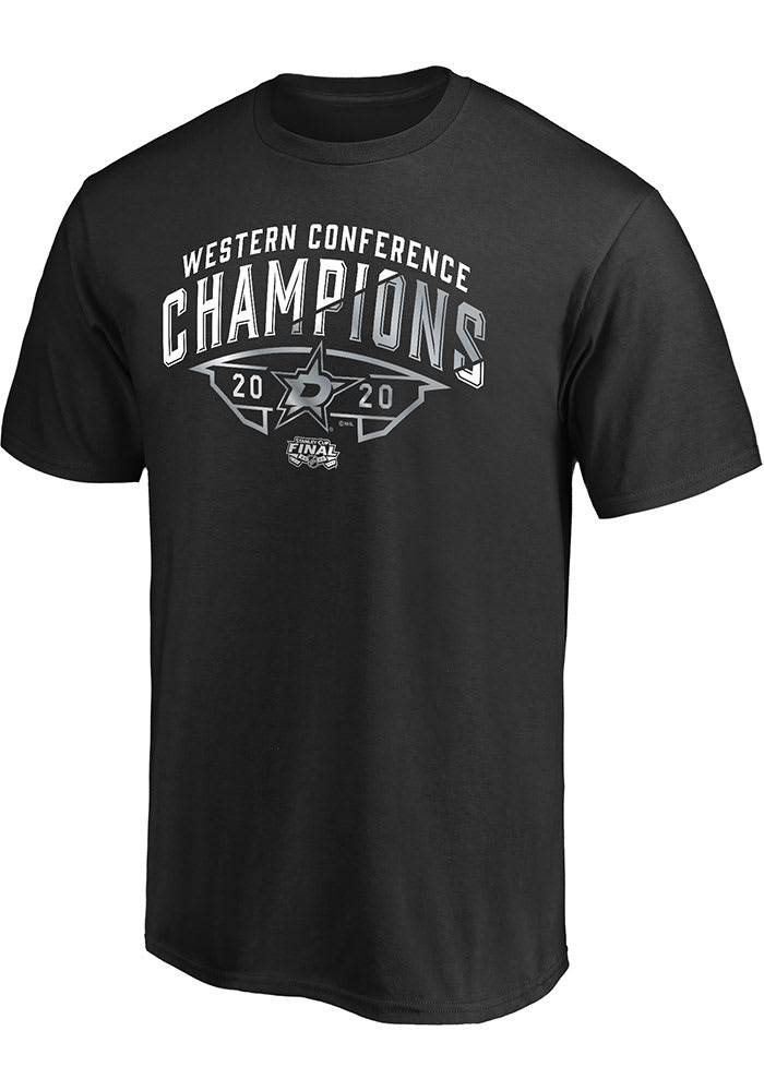 Dallas Stars Black 2020 NHL Conference Champs Winter Storm Short Sleeve T Shirt