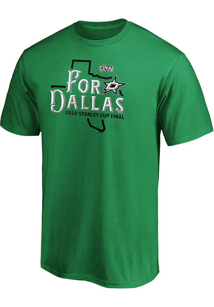 Dallas Stars Kelly Green 2020 Stanley Cup Final Participant Home Ice Short Sleeve T Shirt