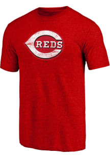 Cincinnati Reds Red Primary Logo Short Sleeve Fashion T Shirt