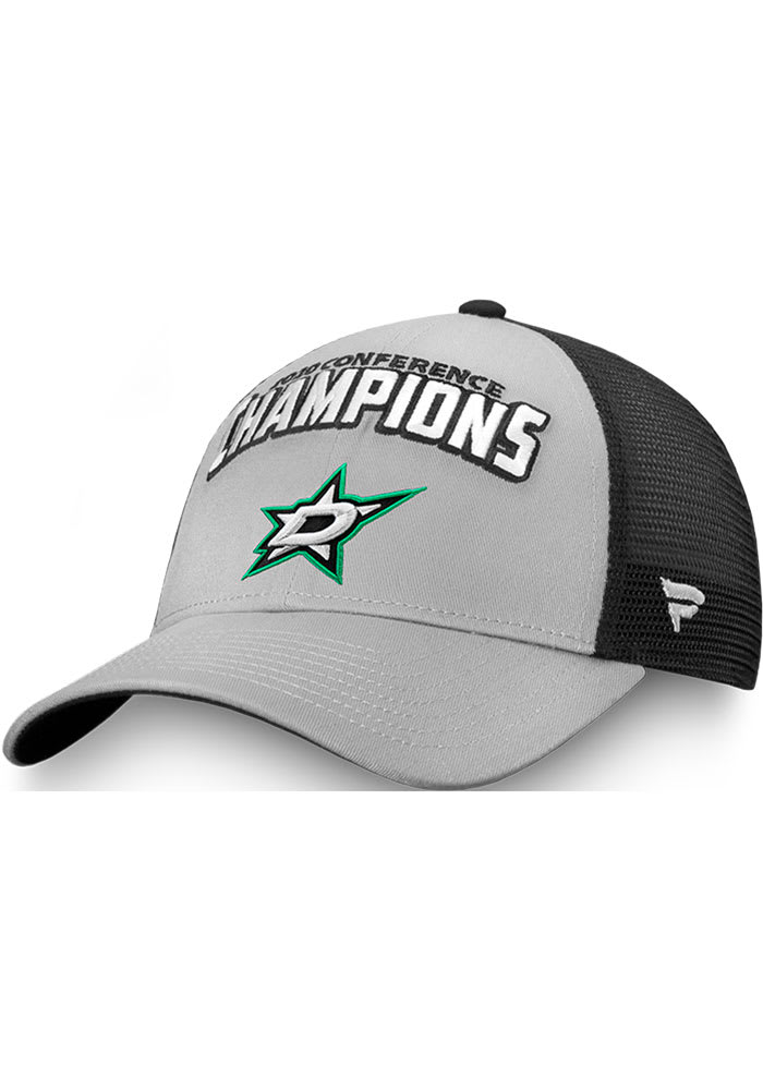 Dallas Stars 2020 NHL Conference Champs Meshback Adjustable Hat - Grey