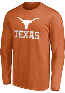 Texas Longhorns Burnt Orange Team Lockup Long Sleeve T Shirt