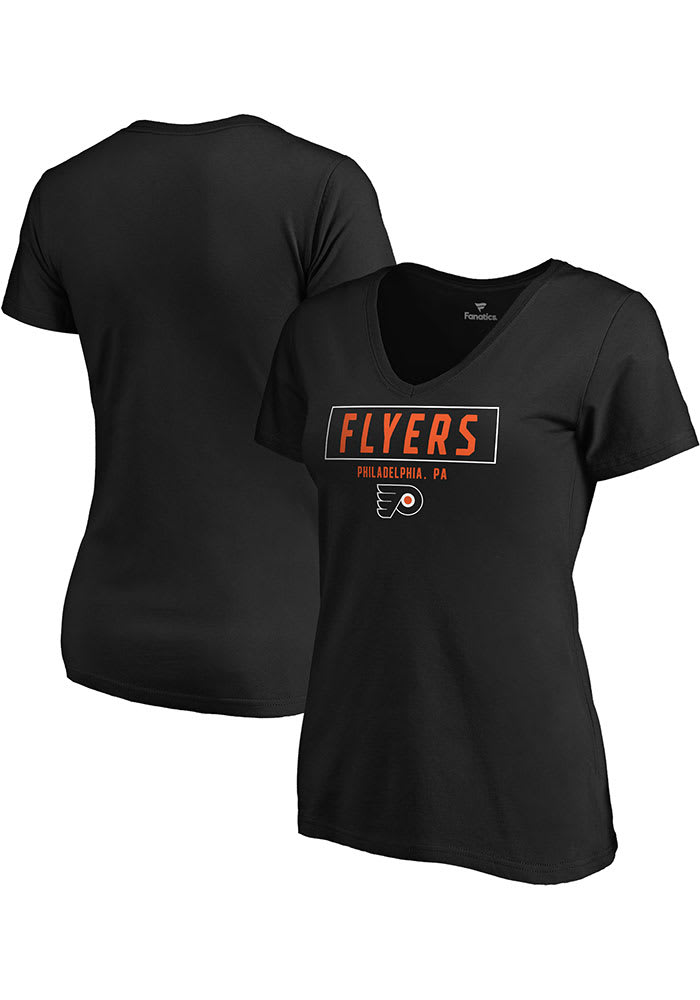 Philadelphia Flyers Womens Black Tone Short Sleeve T-Shirt