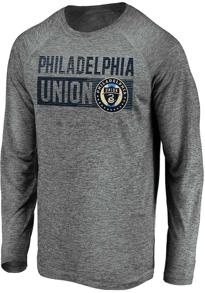 Philadelphia Union Grey Block Long Sleeve T-Shirt