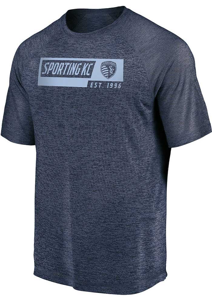 Sporting Kansas City Navy Blue Block Short Sleeve T Shirt