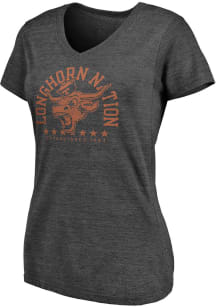 Texas Longhorns Womens Grey Vault Old Style Short Sleeve T-Shirt