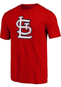 St Louis Cardinals Red Primary Logo Short Sleeve Fashion T Shirt