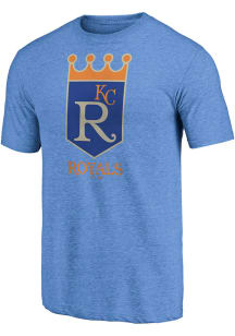 Kansas City Royals Light Blue Coop Logo Short Sleeve Fashion T Shirt