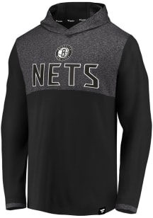 Brooklyn Nets Mens Black Iconic Clutch Hood