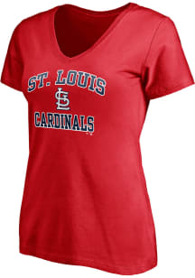 St Louis Cardinals Womens Red Essential Short Sleeve T-Shirt