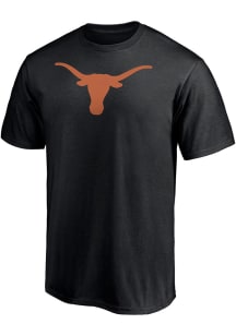 Texas Longhorns Black Primary Logo Short Sleeve T Shirt