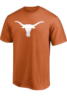 Texas Longhorns Burnt Orange Primary Logo Short Sleeve T Shirt
