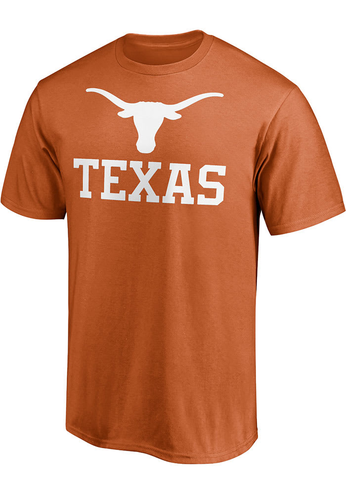 Texas Longhorns Burnt Orange Team Lockup Short Sleeve T Shirt