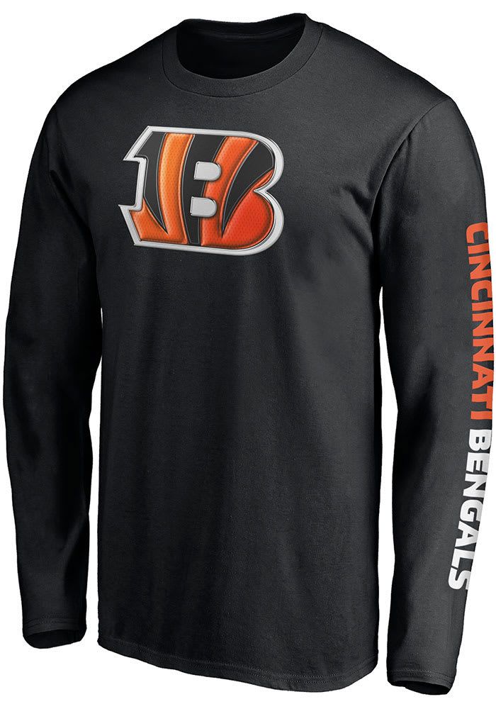 Men's Nike Black Cincinnati Bengals Primary Logo Long Sleeve T-Shirt