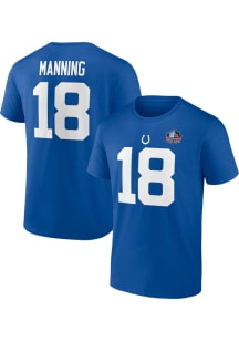 Peyton Manning Indianapolis Colts Blue Hall Of Fame NN Short Sleeve Player T Shirt