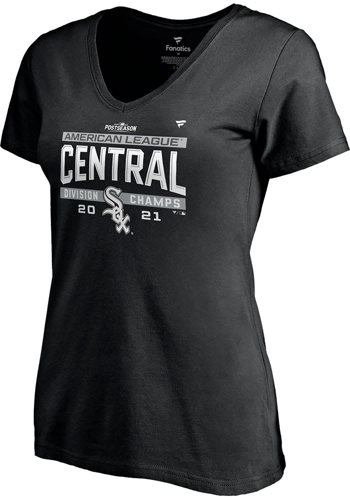 Chicago White Sox Womens Black Division Champs Locker Room Short Sleeve T-Shirt