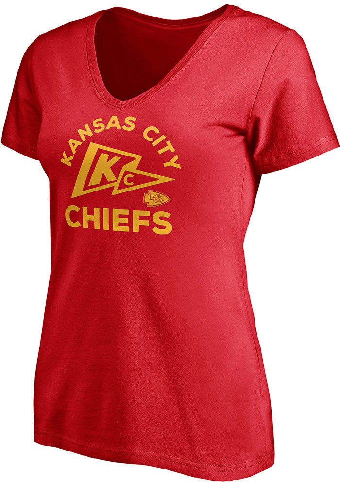 Kansas City Chiefs Womens Red Hometown Short Sleeve T-Shirt