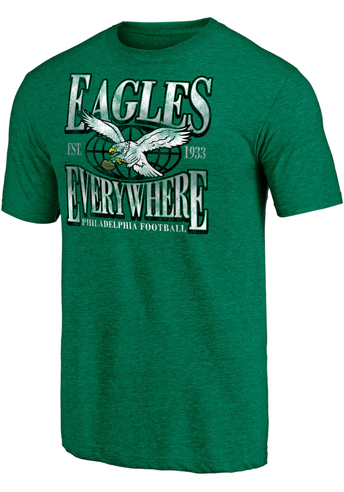 Philadelphia Eagles Throwback Logo 1933 Kelly Green T-Shirt