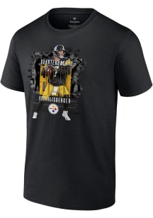 Ben Roethlisberger Pittsburgh Steelers Black Ben Roethlisberger Stats Tee Short Sleeve Player T ..