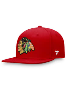Chicago Blackhawks Mens Red Secondary Core Fitted Hat