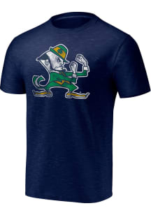Notre Dame Fighting Irish Navy Blue Dual Blend Short Sleeve Fashion T Shirt