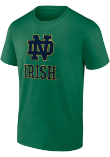 Notre Dame Fighting Irish Green Dual Blend Space Dye Short Sleeve T Shirt
