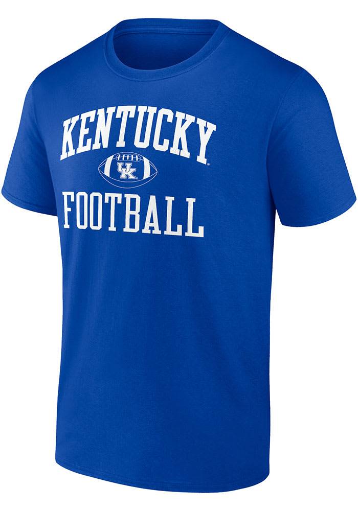 Kentucky Wildcats Blue Football Short Sleeve T Shirt