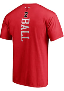 Chicago Bulls Red Playmaker Short Sleeve Player T Shirt