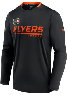 Philadelphia Flyers Black AP Locker Room Long Sleeve T-Shirt